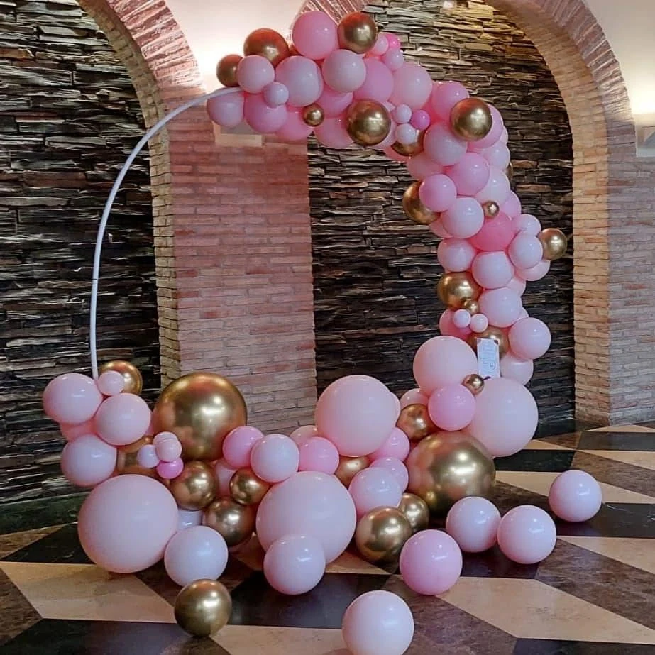 Boda en Casón de la Vega — decoración con globos